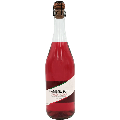 Vin Lambrusco Rosato Emilia IGT – Pétillant (75 cl) — face avant