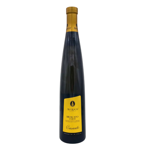 Bouteille de Vin Pétillant Moscato d'Asti Casarito d'Acquesi de 75cl, blanc sucré au design élégant.
