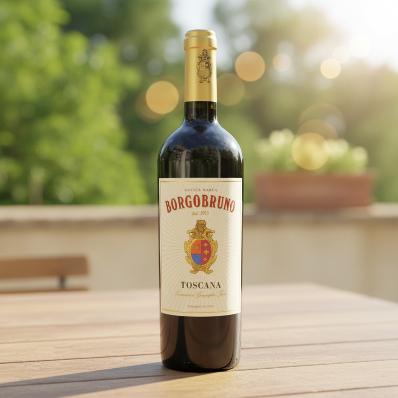 Toskanischer Rotwein Borgo Bruno 75cl - Eleganter IGP 