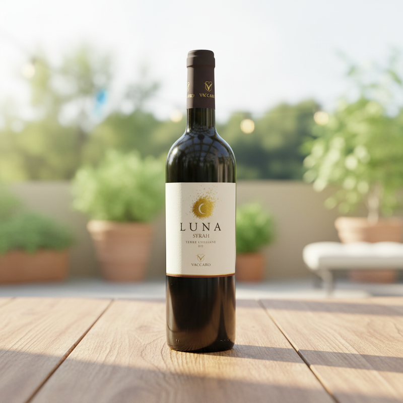 Sizilianischer Rotwein Syrah Vaccaro – Luna Terre Siciliane IGT (75 cl) 