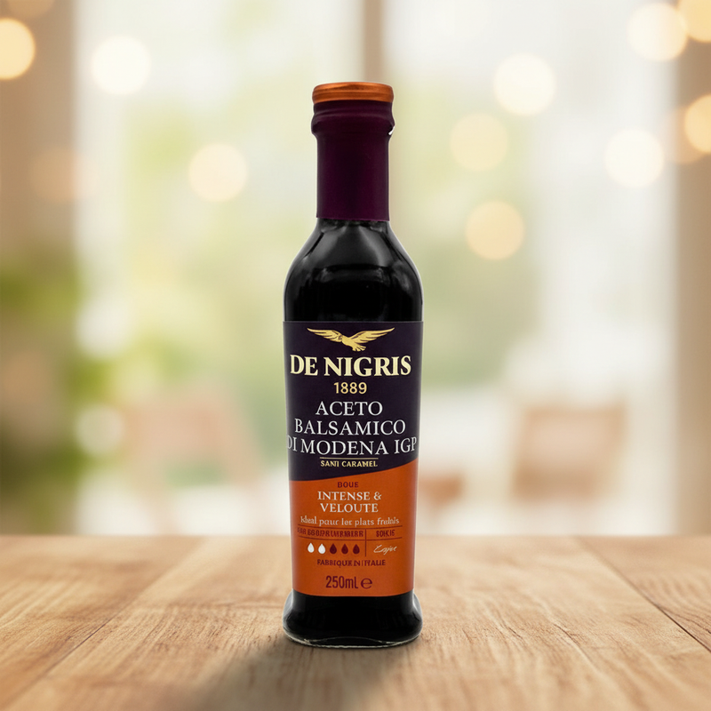 Balsamico-Essig aus Modena IGP De Nigris – Intensiv & Samtig (250 ml) 