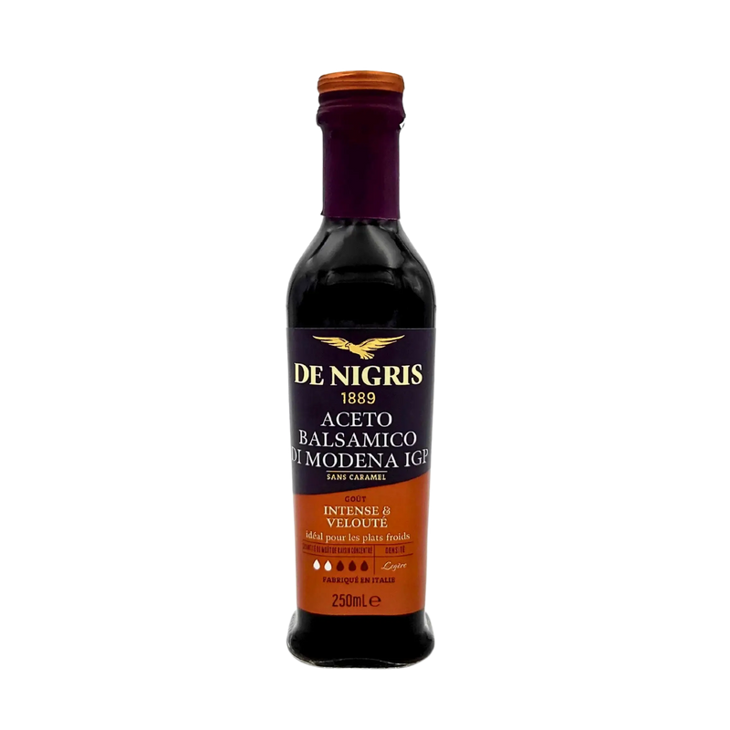 Bouteille de vinaigre balsamique de Modène IGP De Nigris 1889, 250ml, vue avant
