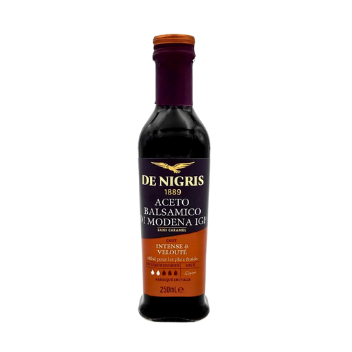 Bouteille de vinaigre balsamique de Modène IGP De Nigris 1889, 250ml, vue avant