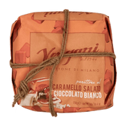 Panettone au chocolat blanc et caramel salé