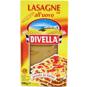 Lasagne aux oeufs Divella 500g - Pates italiennes pretes a cuire pour lasagnes maison - Emballage avant