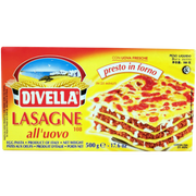 Lasagne aux oeufs Divella 500g - Emballage horizontal - Pates italiennes pretes pour four en 25 minutes