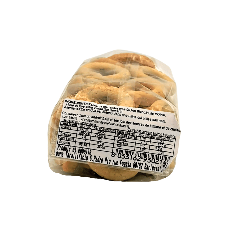Cracker Taralli Ronds Sans Levure San Padre Pio 250g
