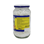 Vue arrière du bocal de 250g d'effervescent au jus de citron Galeffi, avec informations nutritionnelles.