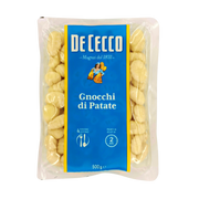 Paquet de gnocchi de pommes de terre De Cecco 500g avec emballage bleu et logo